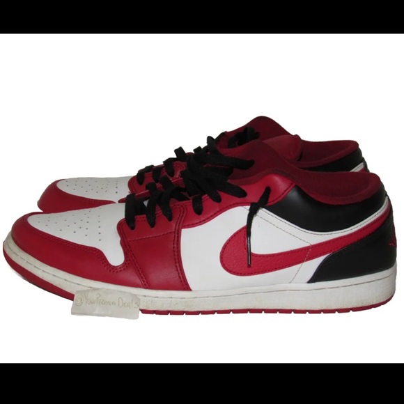 Jordan Other - Nike Air Jordan 1 Retro Low Reverse Black Toe 553558-163 Chicago Bulls Size 14